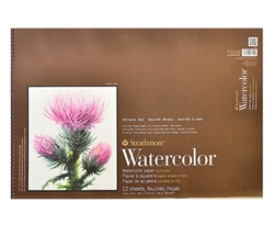 WATERCOLOR PAD STRATHMORE 15x22 INCH 12 SHEETS 140LB-300Gr SPIRAL 440-4