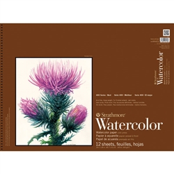 WATERCOLOR PAD STRATHMORE 18x24 INCH 12 SHEETS 140LB-300Gr SPIRAL 440-5