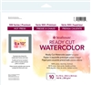 WATERCOLOR PAPER READY CUT 8x10 inches 140 LB-300gr HOT PRESSED 10 SHEET PACK 140-308