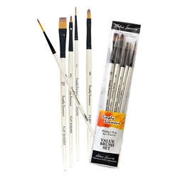 BRUSH SET RS255500001 - EVERYTHING SET 5PC - ACRYLIC OIL AND WATERCOLOR RS255500001