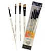 BRUSH SET RS255400006 -  ALL THE ANGLES 4PC SET - ACRYLIC OIL AND WATERCOLOR SIMMONS RS255400006 RS255400006