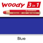 WATER SOLUBLE WAX PENCIL STABILO WOODY BLUE SW880-405