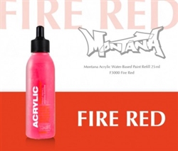 ACRYLIC MONTANA REFILL 25ML FIRE RED MXA346422