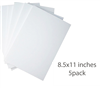 ILLUSTRATION BOARD WHITE 8.5 x11 inches-5Pack 0501029