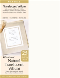 PAPER PERGAMINO TRANSLUCENT VELLUM  8.5x11 inches 25pack 28-913-disc