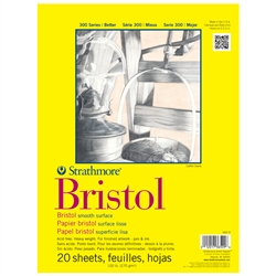 BRISTOL PAD STRATHMORE 9x12 inches 20SH 100LB 342-9