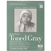 SKETCH PAD TONED GRAY 11x14 inches 24 sheets 80LB STRATHMORE 412-111