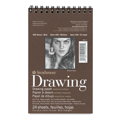 DRAWING PAD STRATHMORE 4x6 inches 24 sheets 80 lb- SM400-2