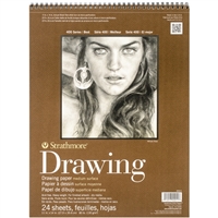 DRAWING PAD STRATHMORE 11x14 inches SPIRAL 80 LB 24 sheets 400-5
