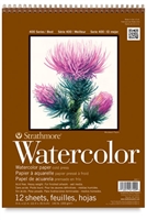 WATERCOLOR PAD STRATHMORE 9x12 INCH 12 SHEETS 140LB-300gr SPIRAL 440-1