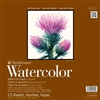 WATERCOLOR PAD STRATHMORE 12x12 INCH 12 SHEETS140LB-300Gr TAPE 298-112