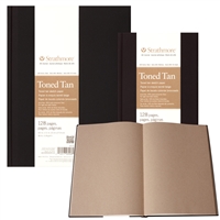 SOFTCOVER SKETCH PAD TONED TAN 7.75x9.75 inches 60sheets 80LB STRATHMORE 481-7