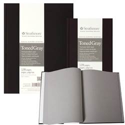 SOFTCOVER SKETCH PAD TONED GRAY 7.75x 9.75 inches 60 sheets 80LB STRATHMORE 481-107