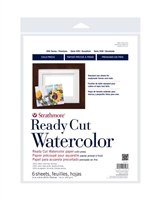 WATERCOLOR PAPER READY CUT 11x14 inches 140 LB-300gr COLD PRESSED 6 SHEET PACK 140-211