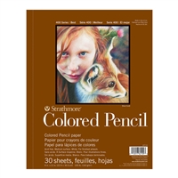 COLORED PENCIL PAD STRATHMORE 400 SERIES 9x12 INCHES 30 SHEETS 477-9