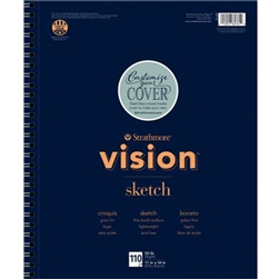 SKETCH PAD VISION 11x14 inches 110 sheets 50LB STRATHMORE 657-61