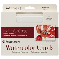WATERCOLOR CARDS & ENVELOPES 5x6.8 inches 10Pack STRATHMORE 105-150