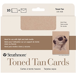 CARDS AND ENVELOPES TONED TAN 5 X 6.875 10PACK 105-468