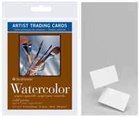 WATERCOLOR PAPER 2.5 x 3.5 Inches-10 SHEETS-MINI TRADING CARDS 140 Lb 105-904