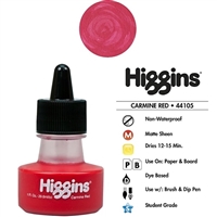 INK HIGGINS NON- WATERPROOF DYE BASED RED 1OZ 44104