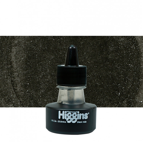 Higgins Black Non-Waterproof Ink, 1 oz