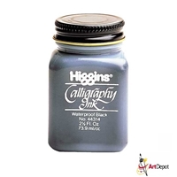 INK HIGGINS - CALLIGRAPHY INK BLACK WATERPROOF 2.5OZ CH44314