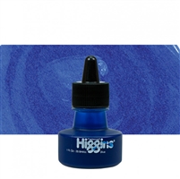INK HIGGINS WATERPROOF PIGMENTED BLUE 1oz 44685