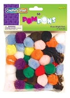 POMS BRIGHT HUES 1 INCHES 50PK CE8113-01