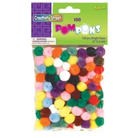 POMS BRIGHT HUES 0.5 INCHES 100PK CE8114-01