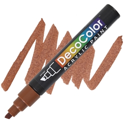 MARKER DECO ACRYLIC 6 BROWN UC315S-6
