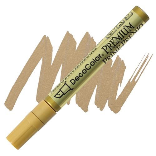 300-GLD Marvy DecoColor Opaque Paint Marker Gold Pack of 12 Broad Tip 