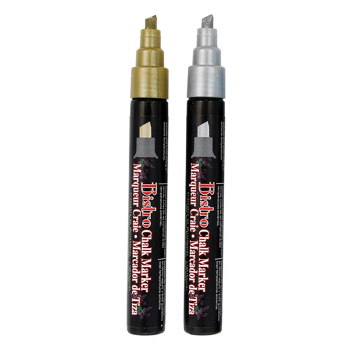 Bistro Chalk Marker – Metallic Blau, Meißelspitze – Für Whiteboards, Schiefertafeln & Glas