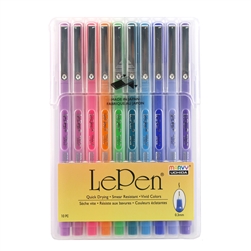 Le Pen Flex Set Pastel Colors 6 Pack Markers Smear Resistant