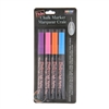 BISTRO CHALK MARKER SET 4PC FLOURESCENT COLORS - SET 482-4B FINE TIP - 048204B