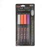 BISTRO CHALK MARKER SET 4PC FLOURESCENT COLORS - SET 482-4H FINE TIP - 048204H