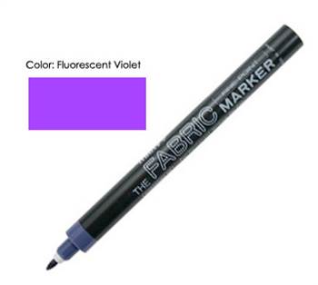 FABRIC MARKER FINE FL VIOLET 522-S 522807-DISC