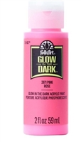 FolkArt Glow-in-the-Dark Acrylic Colors - Pink, 2 oz. - 2871