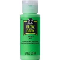 FolkArt Glow-in-the-Dark Acrylic Colors - Green, 2 oz. - 2874