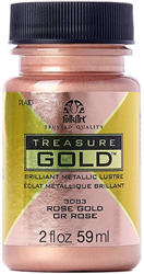 ACRYLIC TREASURE GOLD ROSE GOLD 2 onz - 59ml FOLKART3083
