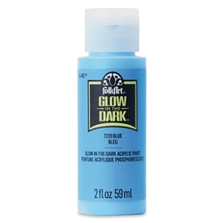 FolkArt Glow-in-the-Dark Acrylic Colors - Blue 2 oz. - 7229