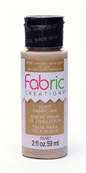 FABRIC PAINT CREATIONS METALLIC GOLD 2 OZ 26187