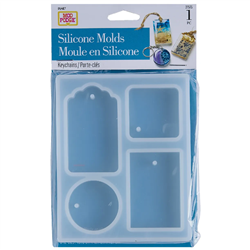 MOD PODGE SILICONE MOLDS 4 KEYCHAIN TAGS 27575