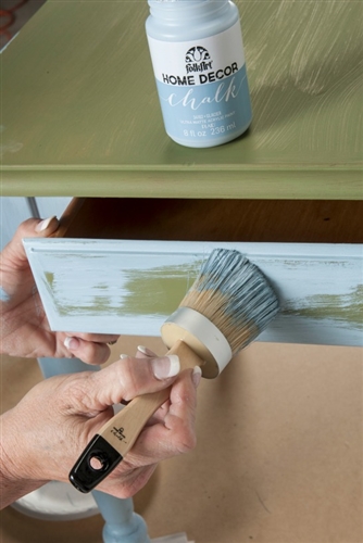 FolkArt Home Decor Chalk Paint 8 oz- Metallic Gold