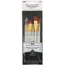 BRUSH SET FOLKART 10pc ACRYLIC/OIL & WATERCOLOR 44221