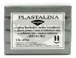 MODELING CLAY VAN AKEN SILVER GRAY PROFESSIONAL Non-Dry  VA10115