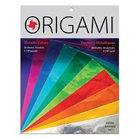 ORIGAMI PAPER METALLIC 36 SHEET PACK 5.875x5.875 INCHES YO4405