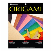 ORIGAMI PAPER 50SH KRAFT/COLOR 5-7/8  YO4343