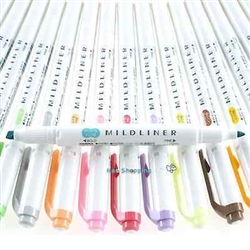 Zebra Pen Journaling Set, Includes 7 Mildliner Highlighters and 7 Sarasa  Clip Retractable Gel Ink Pens, Assorted Colors, 14 Pack