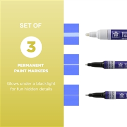 PENTOUCH OIL PAINT MARKER SET 3PC UV LIGHT VISIBLE SK42000-disc