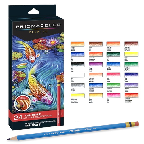 Prismacolor Col-Erase 24 Piece Erasable Pencil Set